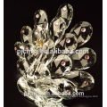 2017 elegant crystal peacock crystal peacock figurine decorative crystal peacock